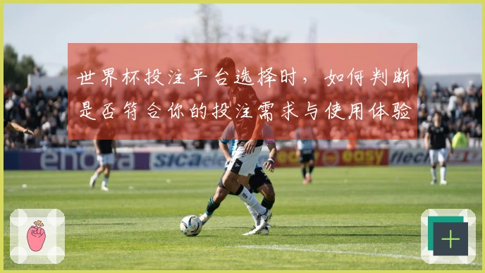 世界杯投注平台选择时，如何判断是否符合你的投注需求与使用体验？