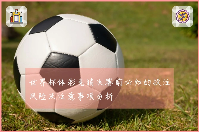 世界杯体彩竞猜决赛前必知的投注风险及注意事项分析